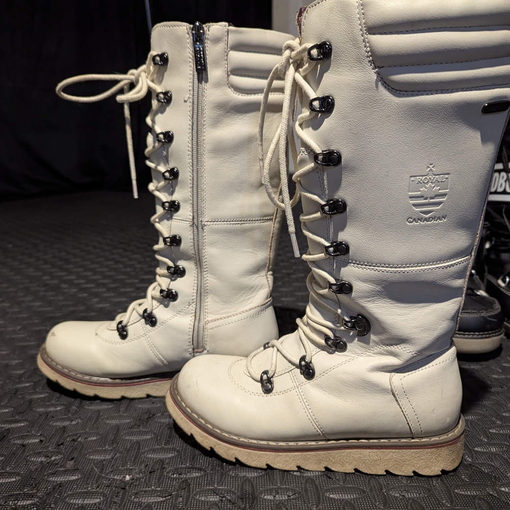 Women's White Boots